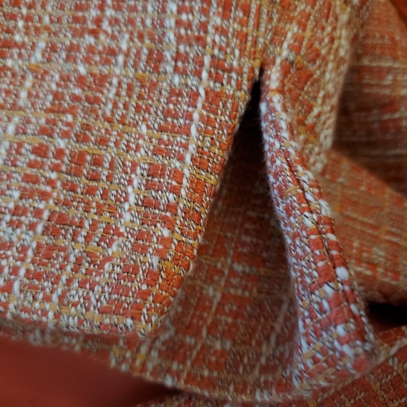 53- Jones Wear New York Front tie belt orange lined - Picture 2 of 9